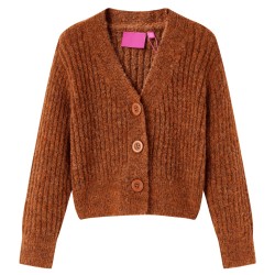 Kinder-Strickjacke Cognac 140