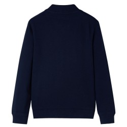 Kinder-Sweatshirt mit Reißverschluss Marineblau 128