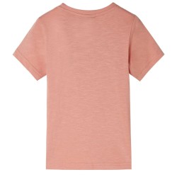 Kinder-Kurzarmshirt Hellorange 104