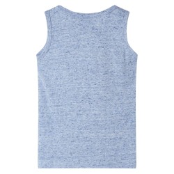 Kinder-Tanktop Blau Melange 92