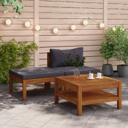 3-tlg. Garten-Lounge-Set...