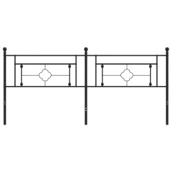 Kopfteil Metall Schwarz 200 cm