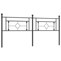 Kopfteil Metall Schwarz 200 cm