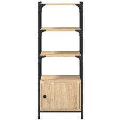 Bücherregal 3 Böden Sonoma-Eiche 41x30x109,5 cm Holzwerkstoff