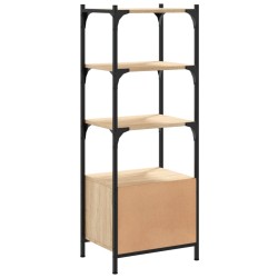 Bücherregal 3 Böden Sonoma-Eiche 41x30x109,5 cm Holzwerkstoff