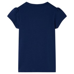 Kinder-T-Shirt Marineblau 140