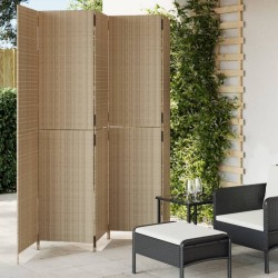 Paravent 5-tlg. Beige Poly...