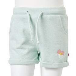 Kindershorts mit Kordelzug Helles Minzgrün 104