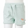 Kindershorts mit Kordelzug Helles Minzgrün 104