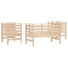 3-tlg. Garten-Lounge-Set Massivholz Kiefer