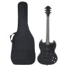 E-Gitarre für Anfänger mit Tasche Schwarz 4/4 39"