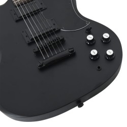 E-Gitarre für Anfänger mit Tasche Schwarz 4/4 39"