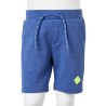 Kindershorts mit Kordelzug Blau Melange 116