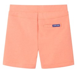 Kindershorts mit Kordelzug Neonorange 116