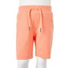 Kindershorts mit Kordelzug Neonorange 116