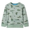 Kinder-Sweatshirt Hellkhaki Melange 92