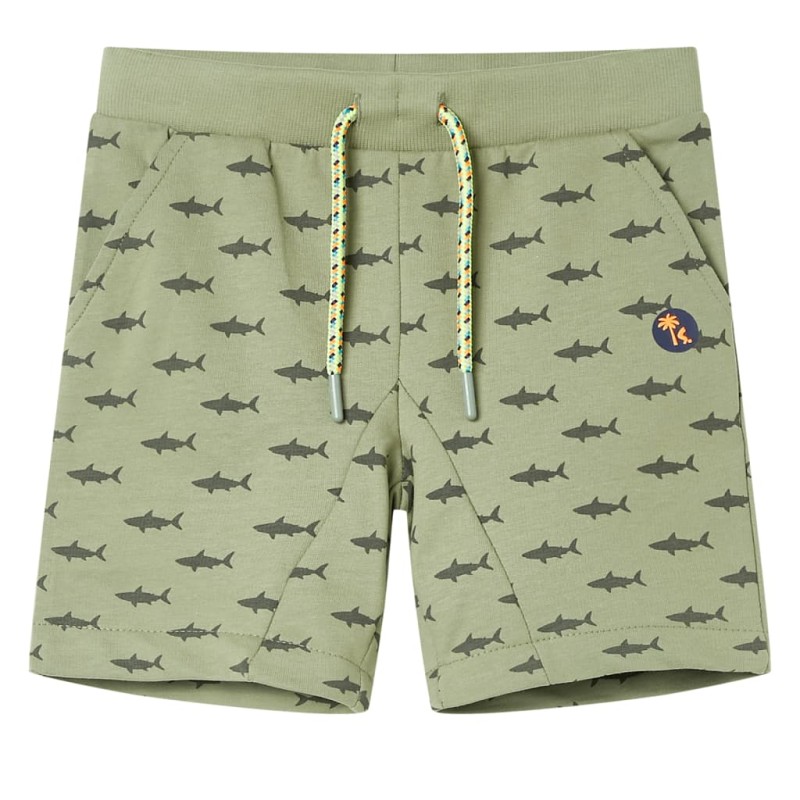 Kindershorts mit Kordelzug Helles Khaki 104