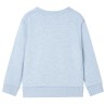 Kinder-Sweatshirt Hellblau Melange 140