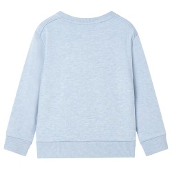 Kinder-Sweatshirt Hellblau Melange 116