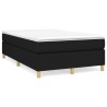 Boxspringbett mit Matratze Schwarz 120x190 cm Stoff