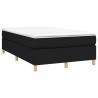 Boxspringbett mit Matratze Schwarz 120x190 cm Stoff