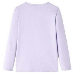 Kinder-Langarmshirt Helllila 104