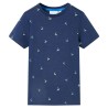 Kinder-T-Shirt Dunkelblau 128