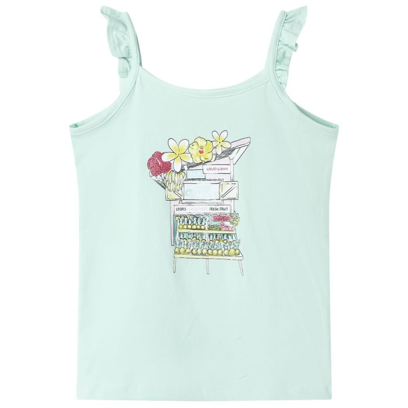 Kinder-Tanktop Helles Minzgrün 104