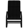 Relaxsessel mit Hocker Schwarz Stoff