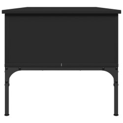 Couchtisch Schwarz 100x50x45 cm Holzwerkstoff und Metall