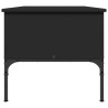 Couchtisch Schwarz 100x50x45 cm Holzwerkstoff und Metall