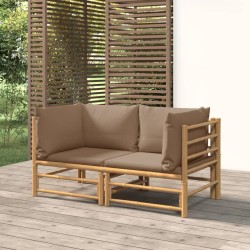 Garten-Ecksofas mit Taupe...