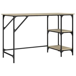 Schreibtisch Sonoma-Eiche 120x50x75 cm Metall Holzwerkstoff