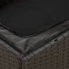 14-tlg. Garten-Sofagarnitur mit Kissen Schwarz Poly Rattan