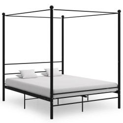 Himmelbett Schwarz Metall...