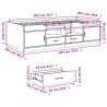 Tagesbett mit Schubladen ohne Matratze 100x200 cm