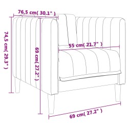 3-tlg. Sofagarnitur Schwarz Stoff