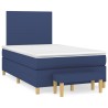 Boxspringbett mit Matratze Blau 120x190 cm Stoff