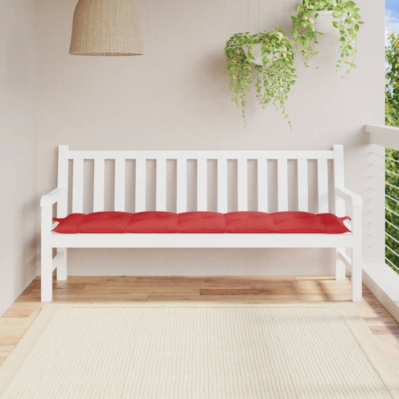 Gartenbank-Auflage Rot 180x50x7 cm Oxford-Gewebe