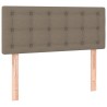 Boxspringbett mit Matratze & LED Taupe 120x190 cm Stoff