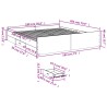 Bettgestell mit Schubladen Sonoma-Eiche 180x200cm Holzwerkstoff