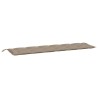 Gartenbank-Auflagen 2 Stk. Taupe 200x50x7 cm Oxford-Gewebe