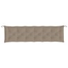 Gartenbank-Auflagen 2 Stk. Taupe 200x50x7 cm Oxford-Gewebe