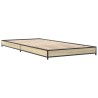 Bettgestell Sonoma-Eiche 90x190 cm Holzwerkstoff und Metall