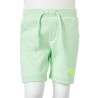 Kindershorts mit Kordelzug Knallgrün 128