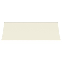 Markise Einziehbar Creme 400x150 cm Stoff und Stahl