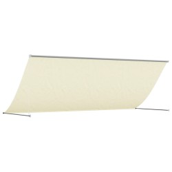 Markise Einziehbar Creme 400x150 cm Stoff und Stahl