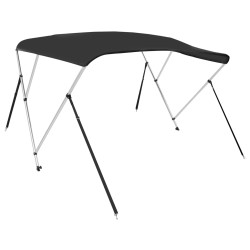 3-Bow Bimini-Top Schwarz 183x180x137 cm