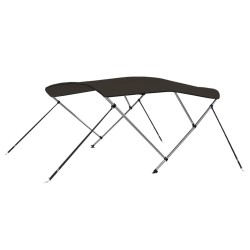 3-Bow Bimini-Top Schwarz 183x180x137 cm