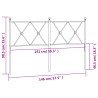 Kopfteil Metall Weiß 140 cm